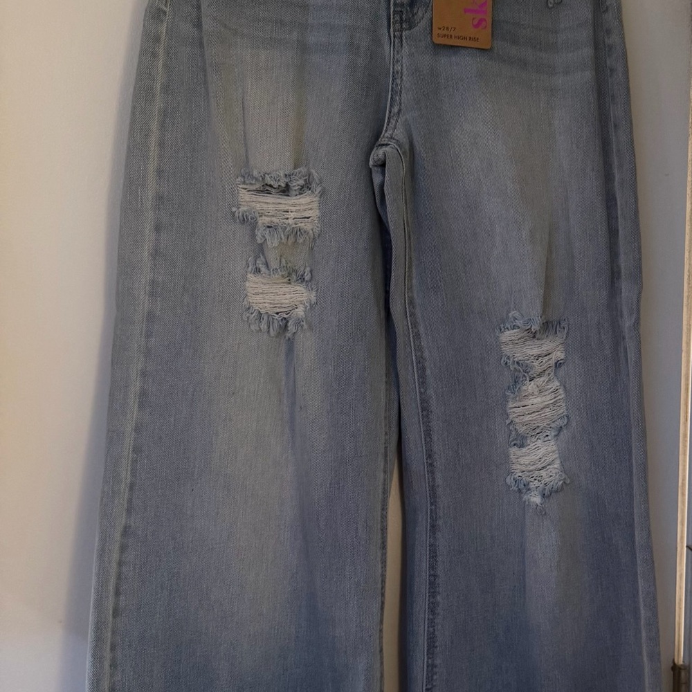 Rue21 Light Blue Distressed Boyfriend Jeans
